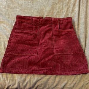 Pink Corduroy Skirt